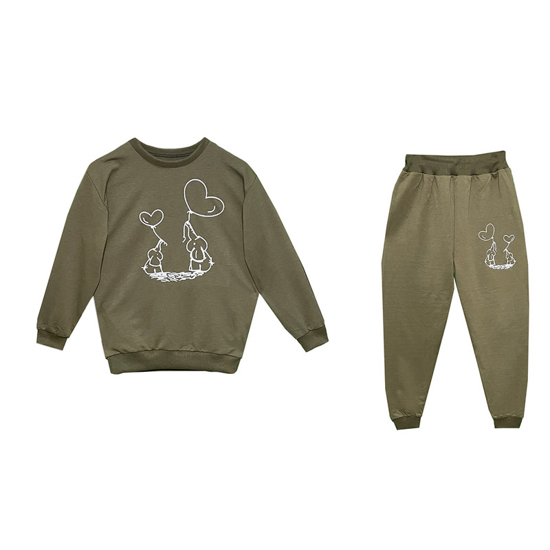 ست سویشرت و شلوار زنانه مدل 2458