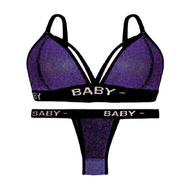 ست شورت و سوتین زنانه مدل لمه