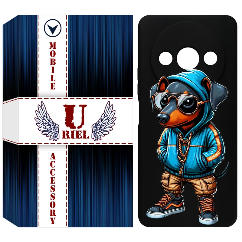 کاور یوریل قاب مدل KSH کد 49 طرح سگ مناسب برای گوشی موبایل شیائومی Redmi A3 / A3x