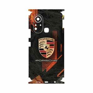 MAHOOT Porsche-Logo-FullSkin Cover Sticker for Infinix Hot 11s