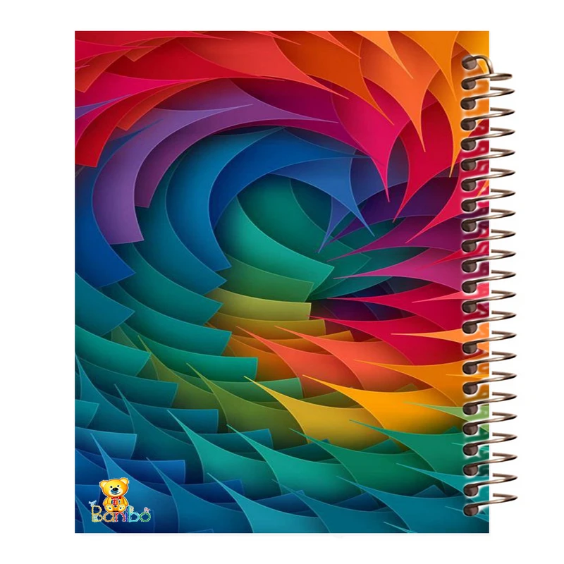دفتر مشق 100 برگ بانیبو طرح  چند رنگ کد 806