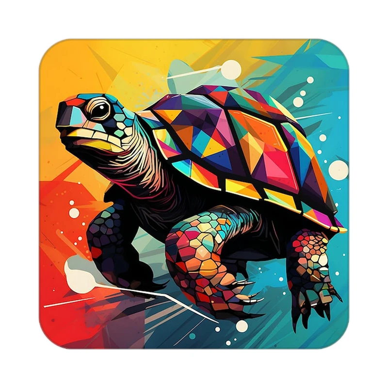 زیر لیوانی کاکتی طرح حیوانات رنگی مدل mp25371