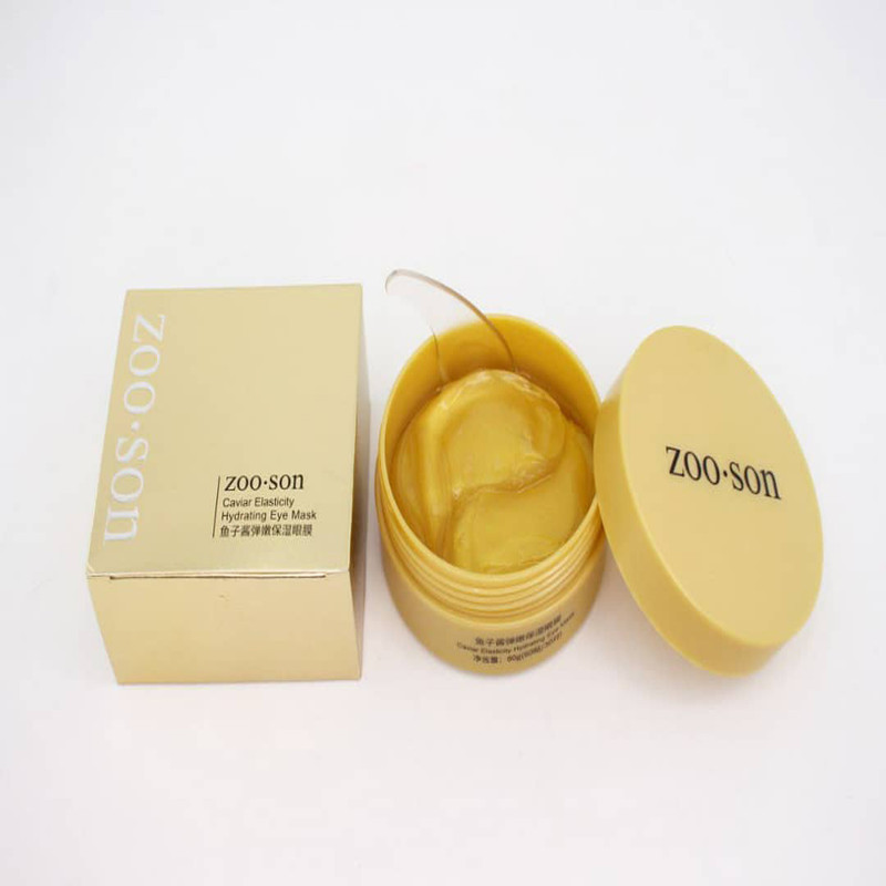 ماسک زیر چشم زوسان مدل طلا و خاویار کد ZX31384 حجم 80 میلی لیتر بسته 60 عددی