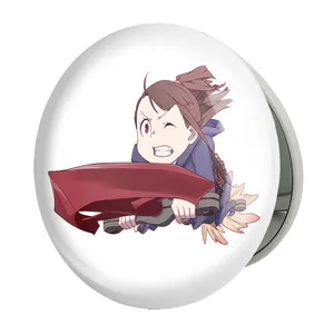 آینه جیبی خندالو طرح اکو انیمه جادوگران کوچک Little Witch Academia مدل تاشو کد 22917 