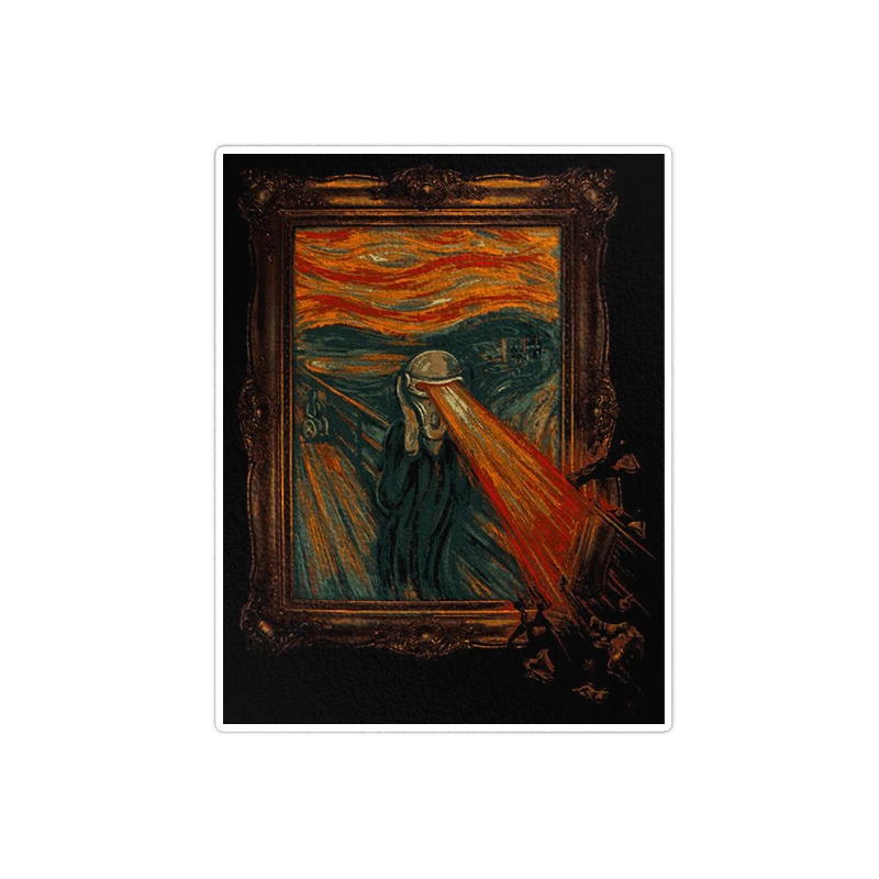  استیکر لپ تاپ ویندی دیزاین طرح painting مدل vindi1090