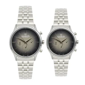 ست ساعت مچی عقربه‌ای کوارتز زنانه و مردانه آی واتچ مدل 190158