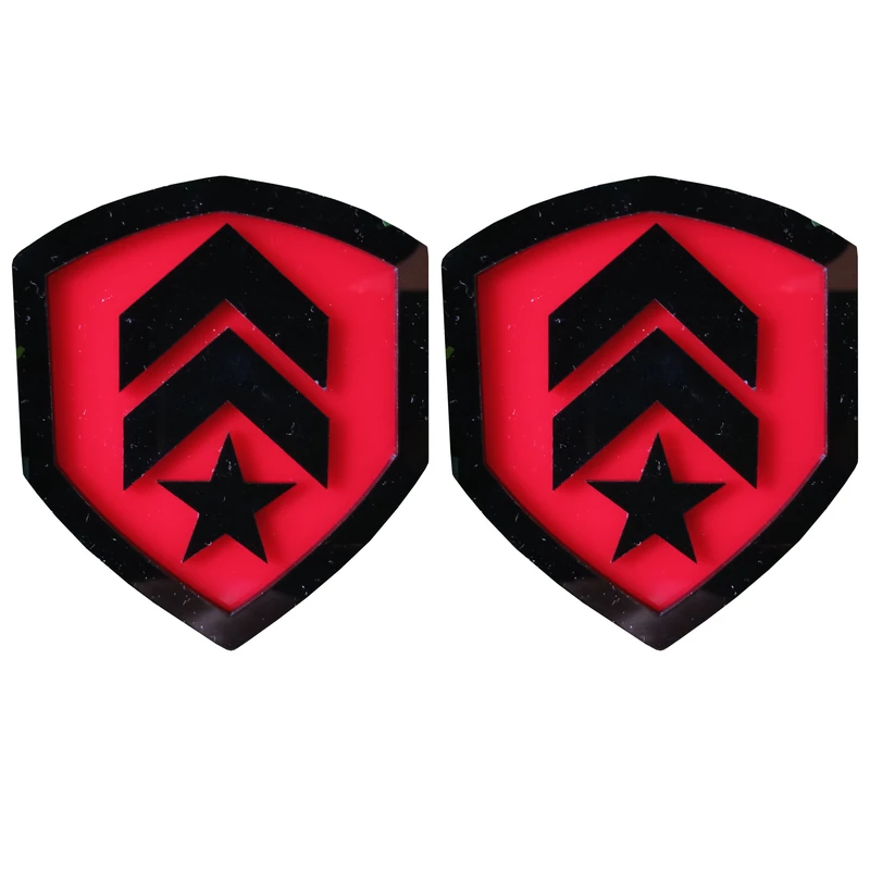 آرم خودرو مدل ARMY RD-BK 67 بسته 2 عددی