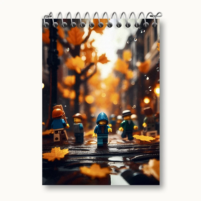 دفتر یادداشت 50 برگ خندالو طرح لگو (Lego) کد N2908