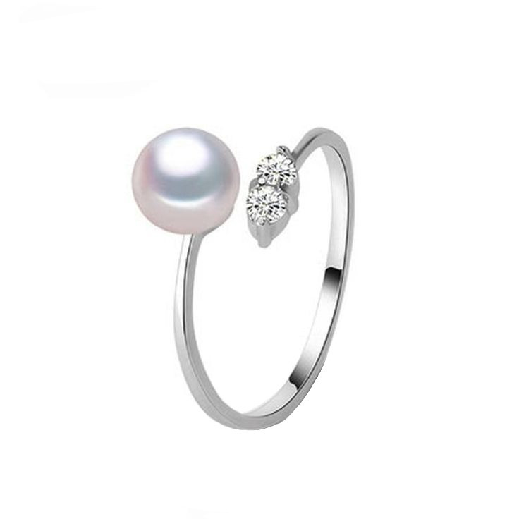 انگشتر نقره زنانه قیراط طرح مروارید کد GH4445 انگشتر نقره زنانه قیراط طرح مروارید کد GH4445