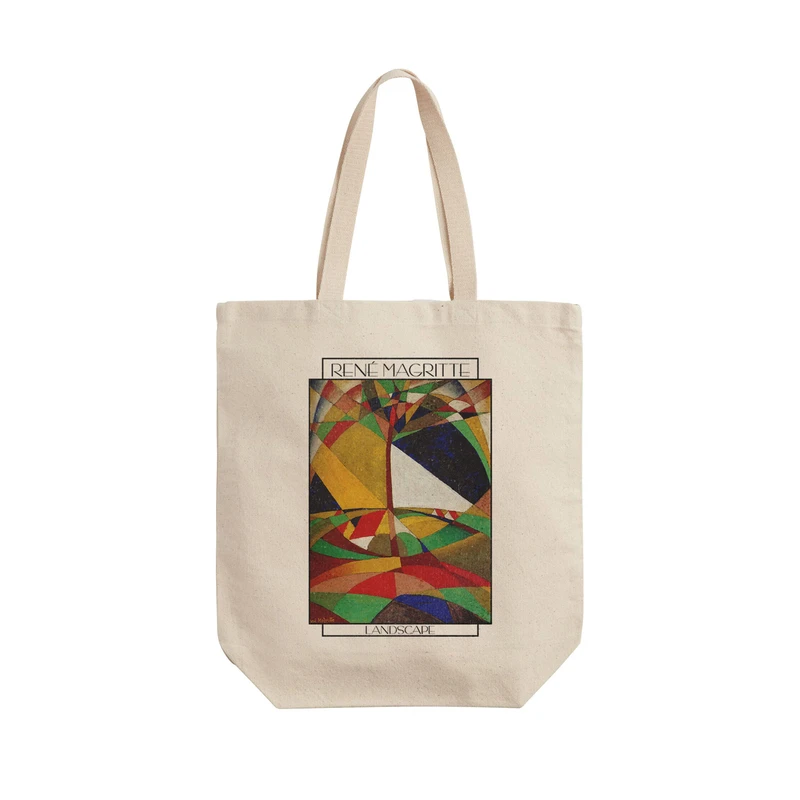 ساک خرید ترمه طراحان ایده مدل منظره از ماگریت کد art0388 - L