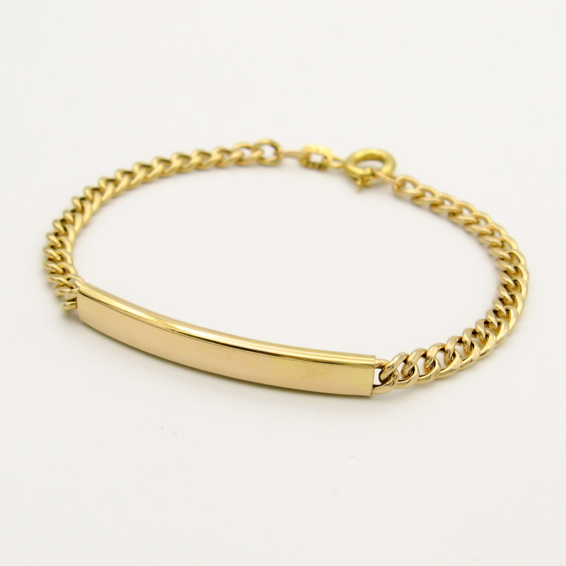دستبند طلا 18 عیار بچگانه مدل 01