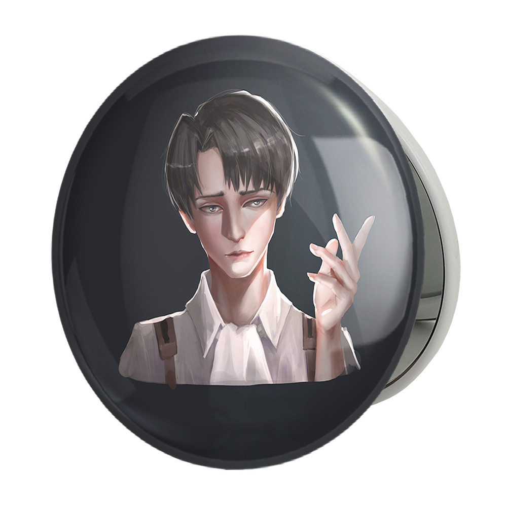 آینه جیبی خندالو طرح لیوای انیمه اتک آن تایتان Attack on Titan مدل تاشو کد 18616
