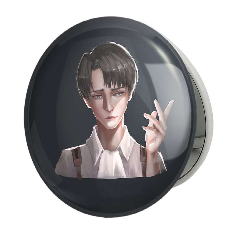 آینه جیبی خندالو طرح لیوای انیمه اتک آن تایتان Attack on Titan مدل تاشو کد 18616