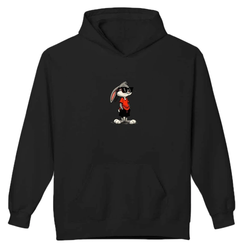 هودی مردانه پاد آفرین مدل اسپرت طرح خرگوش خفن کد 0359