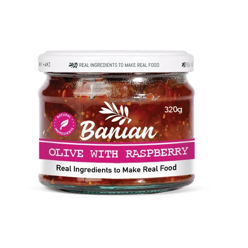 زیتون بی هسته تمشکی بانیان - 310 گرم