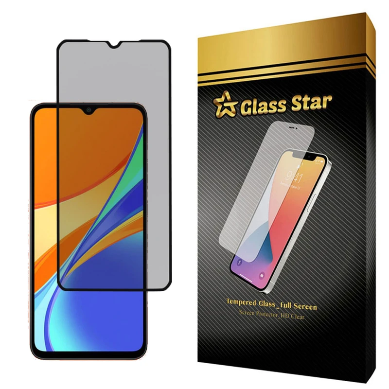محافظ صفحه نمایش حریم شخصی گلس استار مدل PFG مناسب برای گوشی موبایل شیائومی Redmi 9C