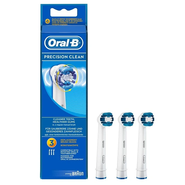سری یدک مسواک برقی اورال-بی مدل Precision Clean بسته 3 عددی