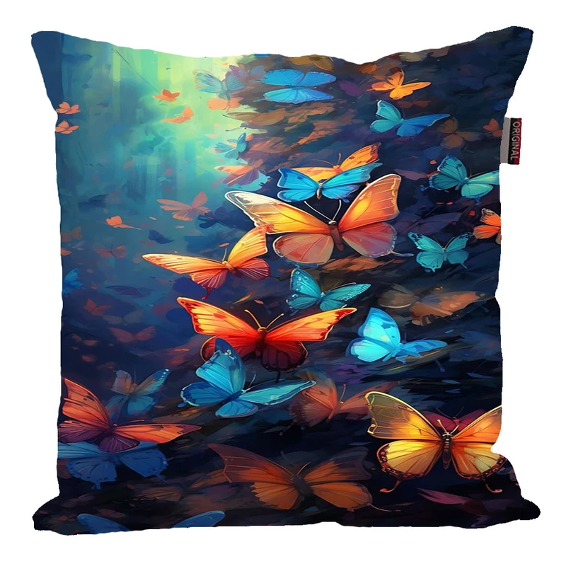 کوسن پاد آفرین مدل فانتزی طرح پروانه کد P1035