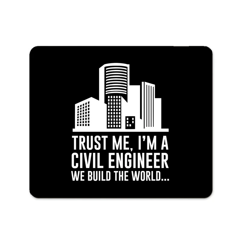 ماوس پد پاد آفرین مدل مهندس عمران روز مهندس کد P657 سایز 19*24 سانتی متر