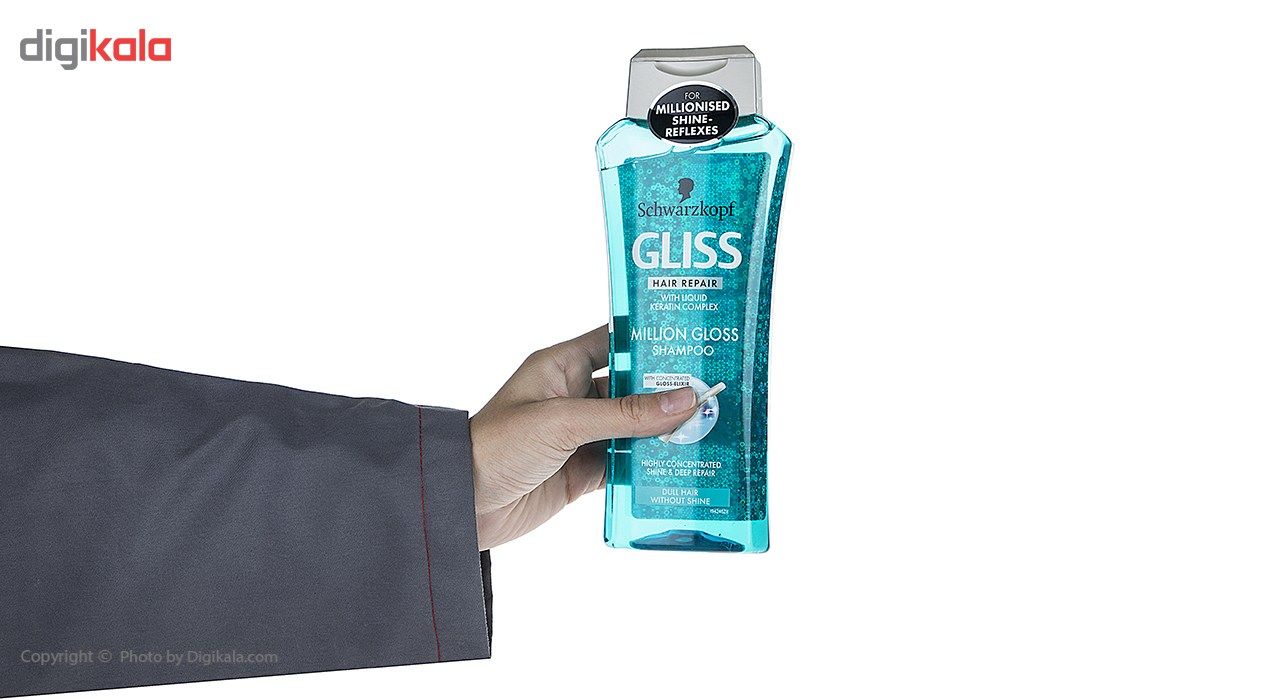 شامپو ترمیم کننده مو گلیس مدل Million Gloss حجم 400 میلی لیتر -  - 4