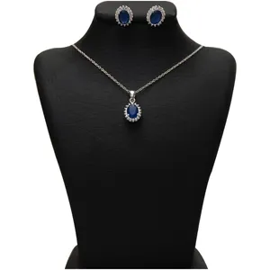 نیم ست نقره شهر جواهر مدل SJS-SE017