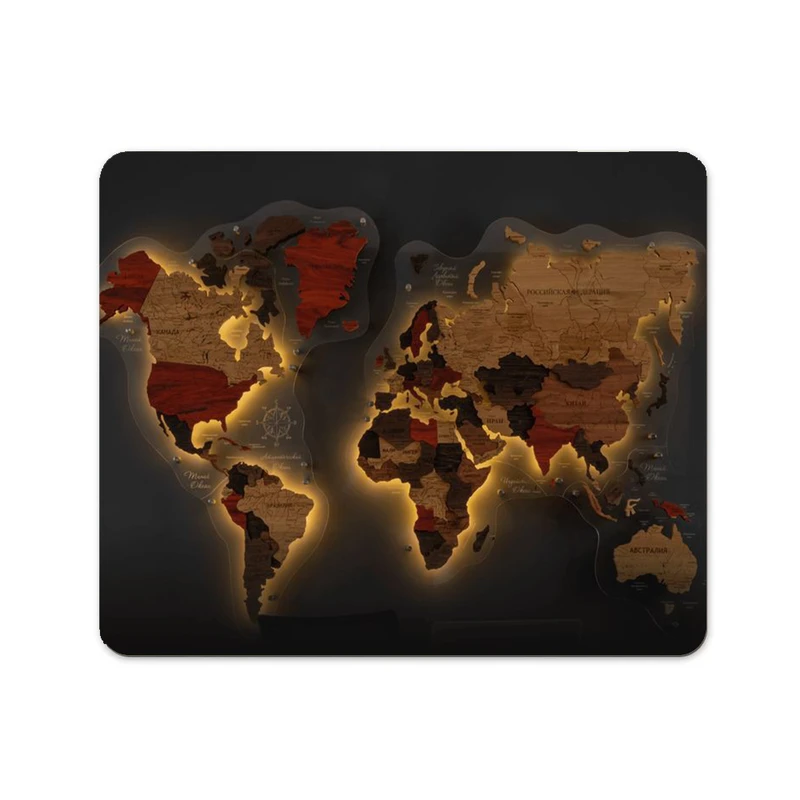 ماوس پد پاد آفرین مدل نقشه جهان کد p28 سایز 24*19 سانتی متر 