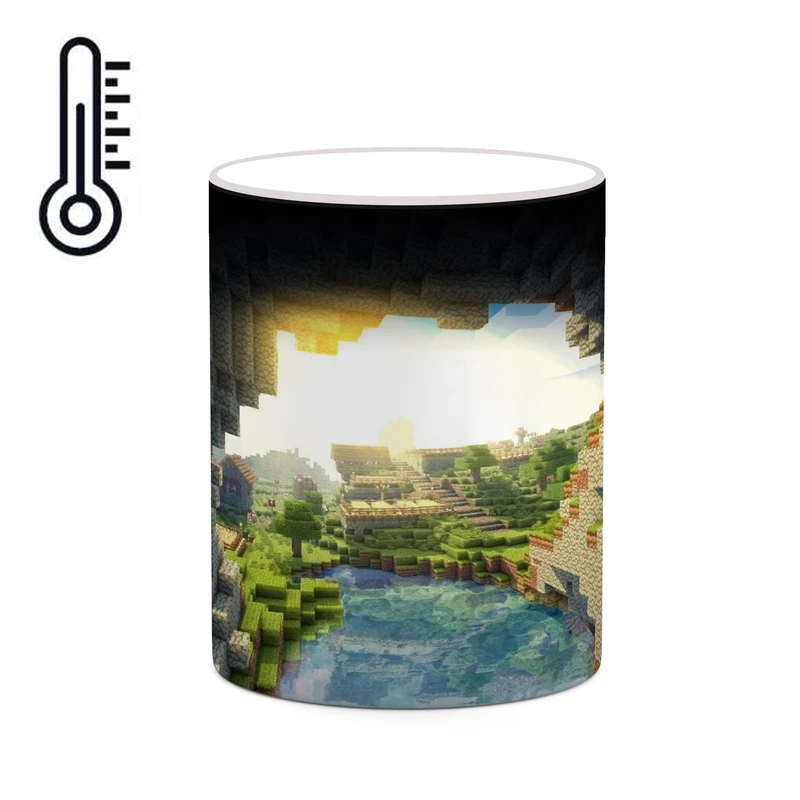 ماگ حرارتی کاکتی طرح ماینکرافت minecraft مدل mgh41337