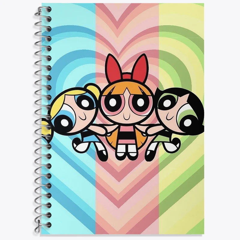 دفتر لغت 50 برگ خندالو طرح دختران نیرومند (The Powerpuff Girls) کد N1729