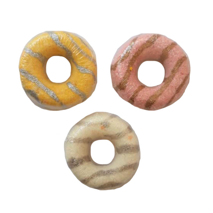کوکتل نمک حمام مدل دونات وزن 180 گرم بسته 3 عددی