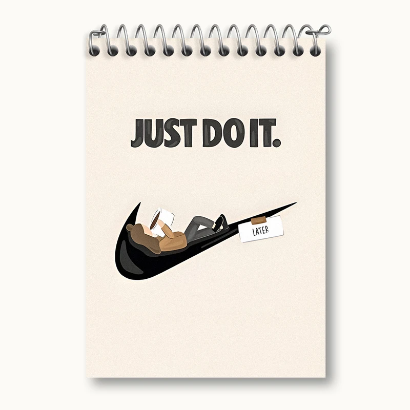 دفتر یادداشت 50 برگ خندالو طرح نایک (Nike) کد N2670