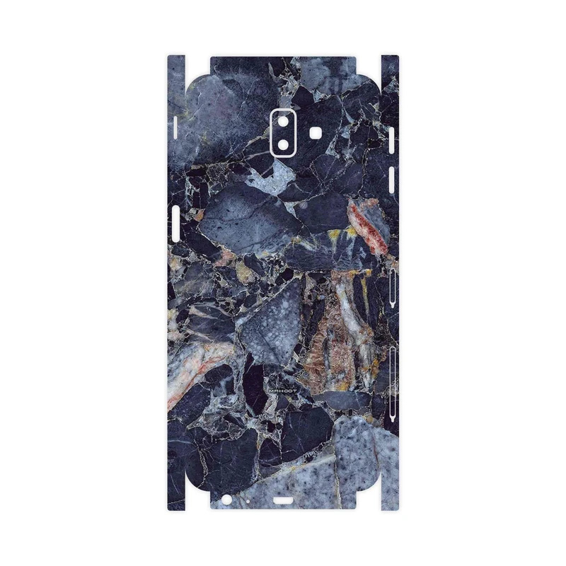 برچسب پوششی ماهوت مدل Broken black marble-FullSkin مناسب برای گوشی موبایل سامسونگ Galaxy J6 Plus