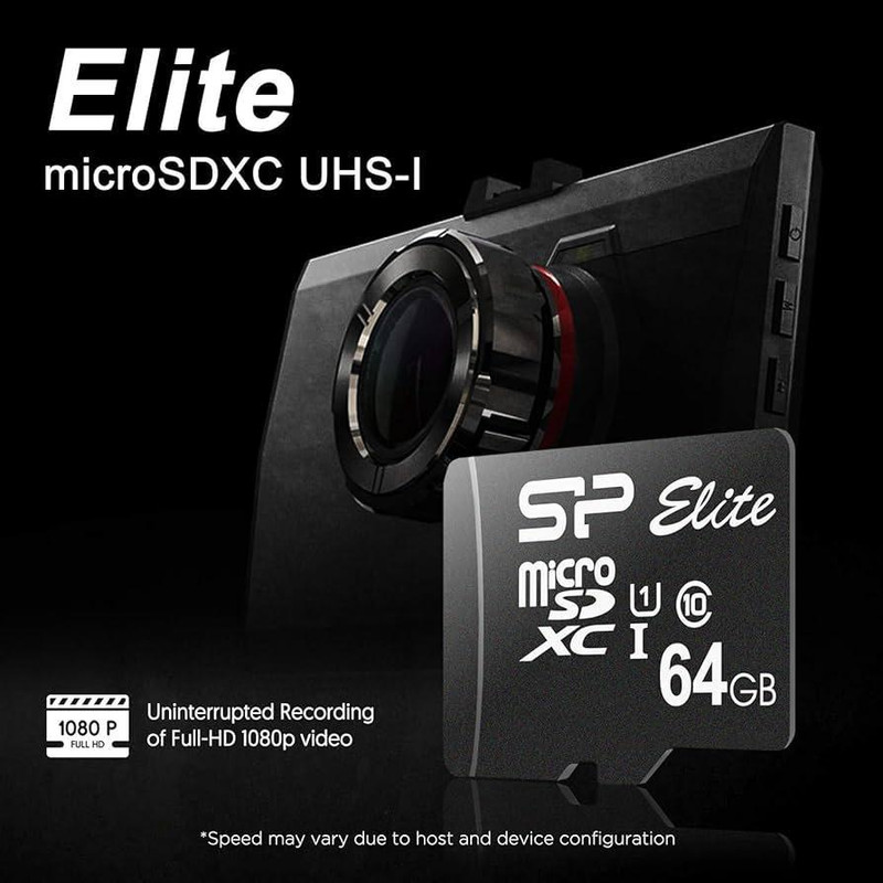 کارت حافظه microSDXC سیلیکون پاور مدل ELITE کلاس 10 استاندارد UHC-I U1 سرعت 100MBps ظرفیت 64 گیگابایت