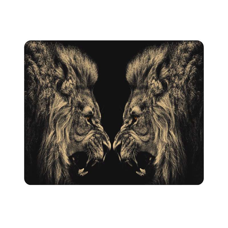 ماوس پد اطلس آبی  طرح نقاشی شیرمدل T7930