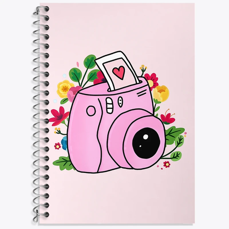 دفتر لغت 50 برگ خندالو طرح دوربین عکاسی کد N2062