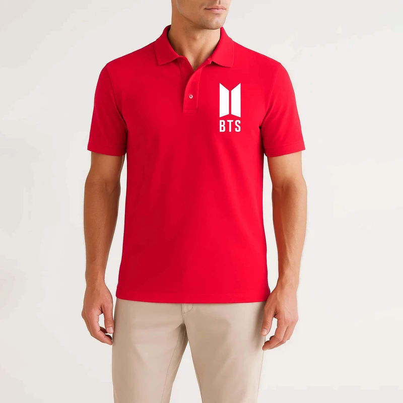 پولوشرت آستین کوتاه مردانه مدل EE79 رنگ قرمز