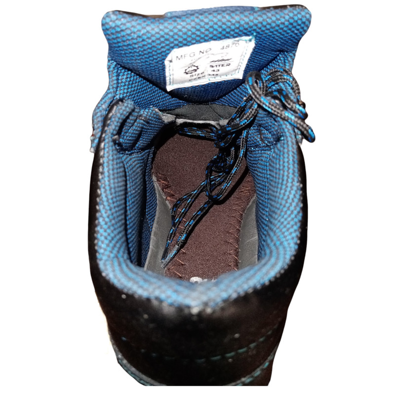 پوتین ایمنی مدل چرمی کف رنگی کد 08