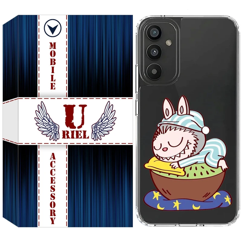 کاور یوریل مدل Clear کد 127 طرح لبوبو Labubu مناسب برای گوشی  موبایل سامسونگ Galaxy S25 FE