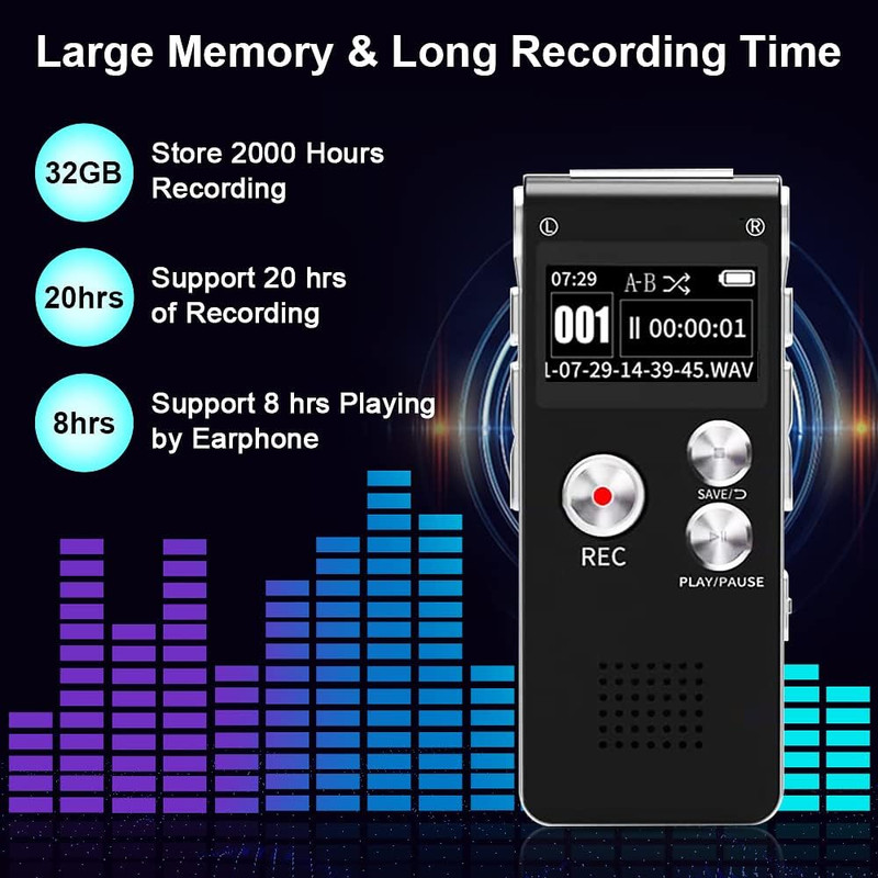 ضبط کننده دیجیتالی صدا مدل 32G