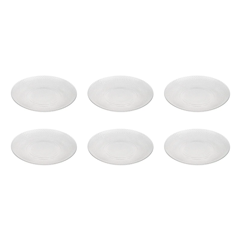 بشقاب غذاخوری نوری تازه مدل پیکسل کد NT20001704T بسته 6 عددی