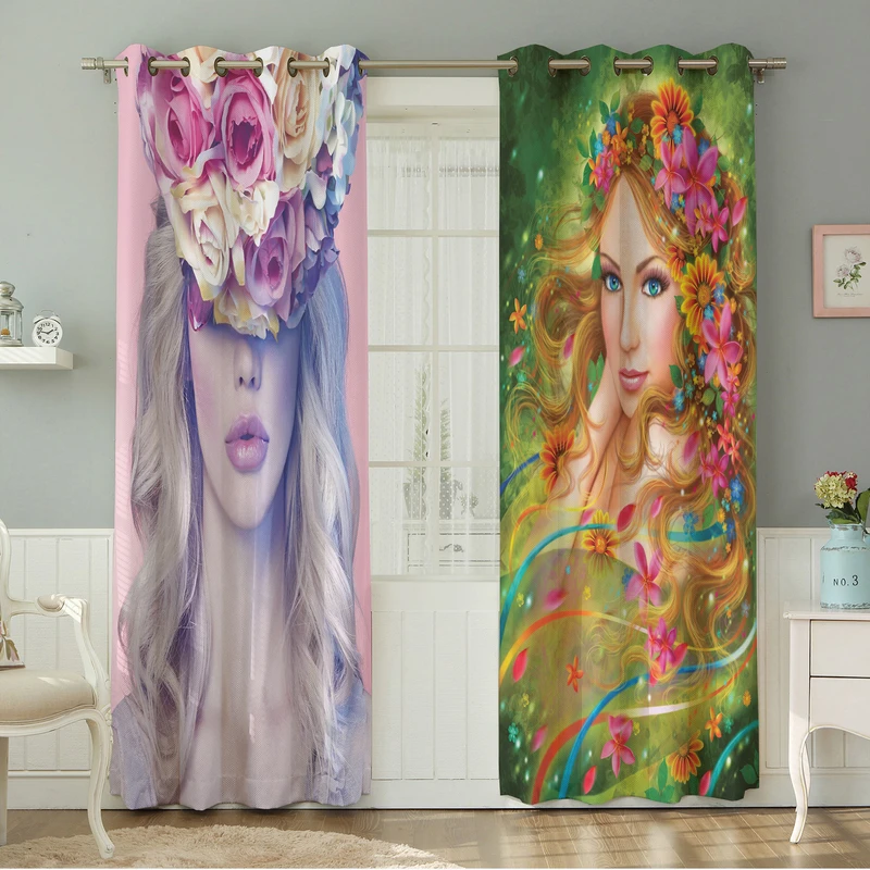 پرده نیروانا طرح  کودک مدل مخمل کد 4669 سایز 140×280 سانتی متر