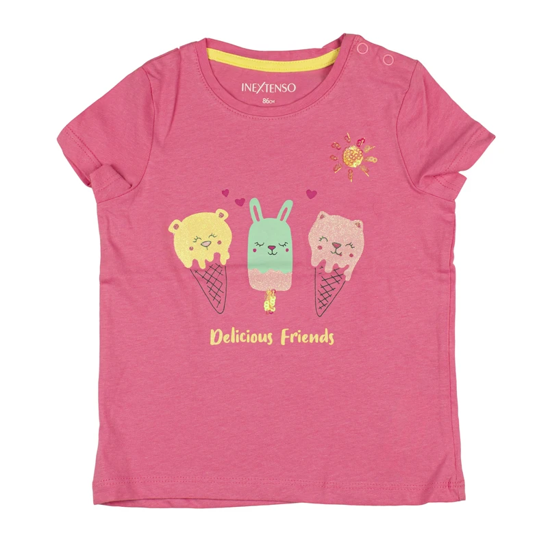 تی‌شرت آستین کوتاه نوزادی اینکس تنسو مدل bd012