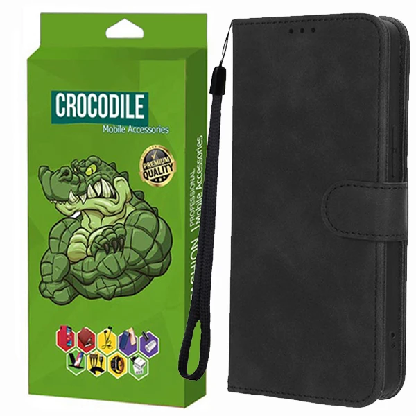 کیف کلاسوری کروکودیل مدل C-LC مناسب برای گوشی موبایل سامسونگ GalaxyA 04S به همراه بند آویز