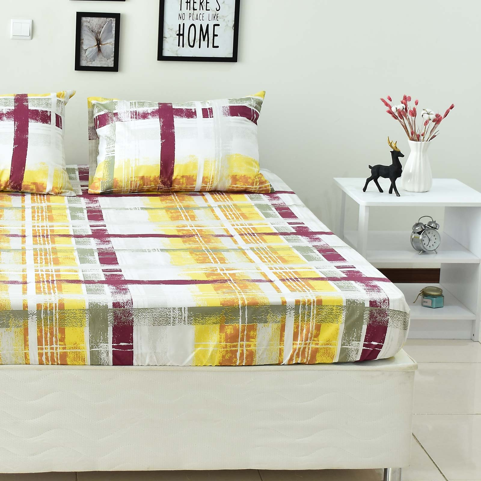 سرویس ملحفه بومرنگ مدل Danial-90 یک نفره 2 تکه