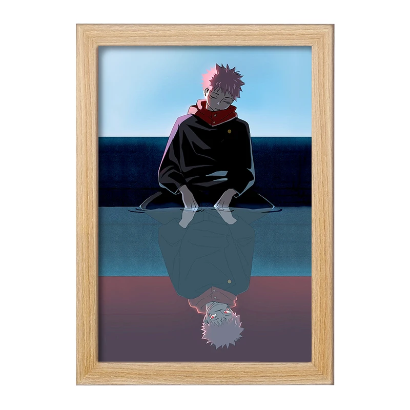 تابلو خندالو مدل یوجی و سوکونا انیمه جوجوتسو کایزن  کد 11115