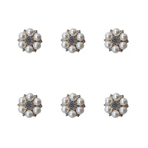 نگین مدل گل مرواریدی نگین دار بسته‌ ۶ عددی