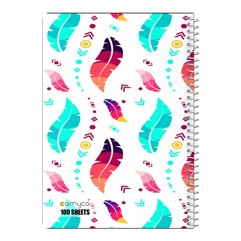 دفتر مشق 100 برگ سیمی کارنیکا طرح پترن بوهو Boho Pattern کد 39741