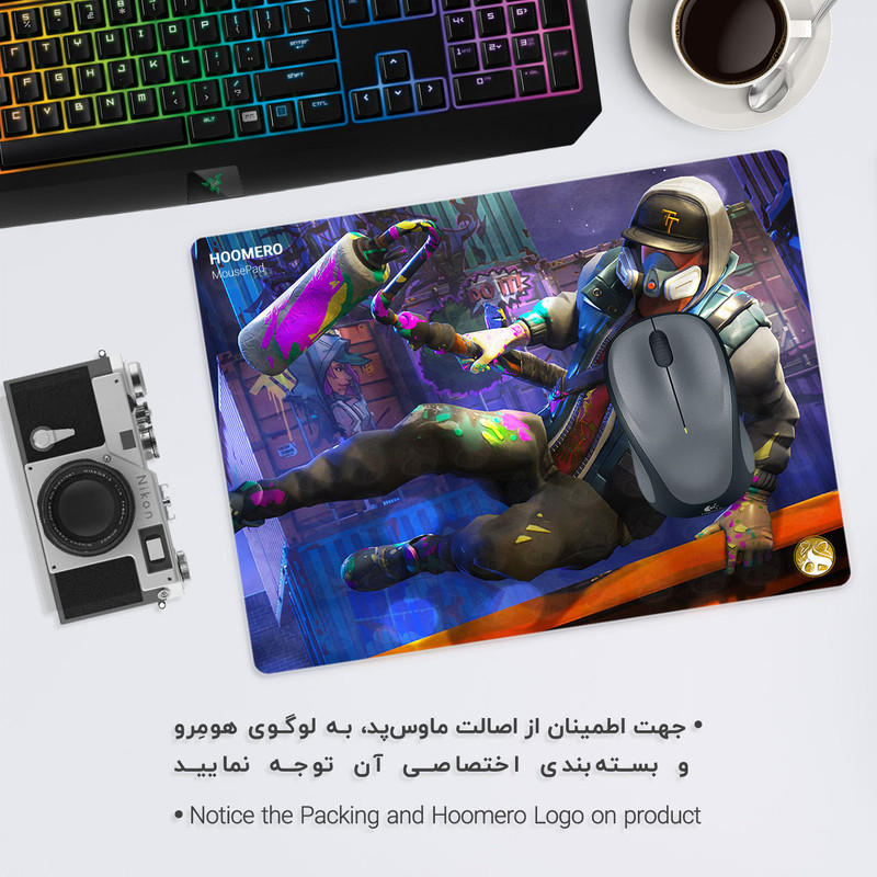 ماوس پد هومرو مدل A4186 طرح بازی Fortnite 1