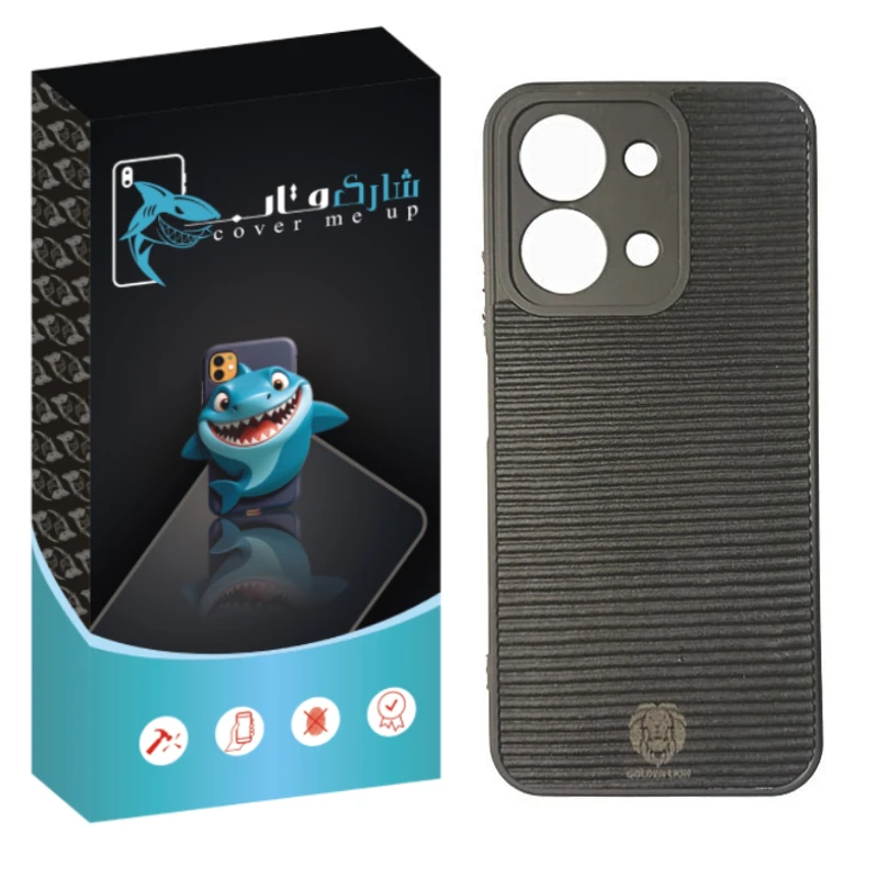 کاور شارک قاب طرح چرم مناسب برای گوشی موبایل شیائومی Redmi 15C / Poco C85