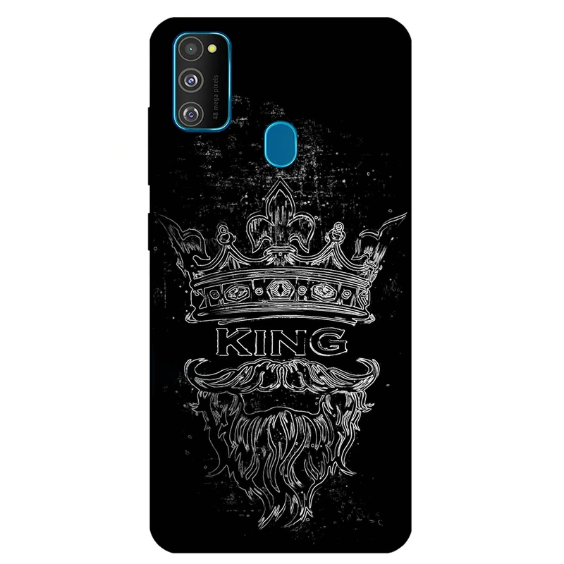 کاور مگافون طرح پادشاه مدل 1896 مناسب برای گوشی موبایل سامسونگ Galaxy M21 / M30 S          