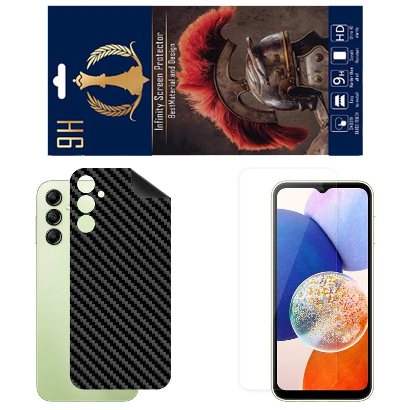 برچسب پوششی اینفینیتی مدل FC مناسب برای گوشی موبایل سامسونگ Galaxy A14 4G به همراه محافظ صفحه نمایش